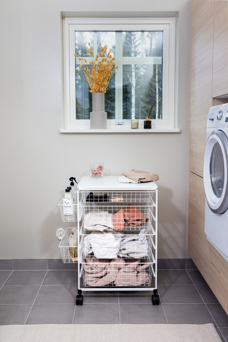 Backstativ-kit m/trådbackar Vit 55 x 74 cm Elfa